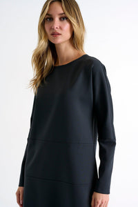 Anthracite Blue Mini Dress -  Dresses - Empress De Luxe