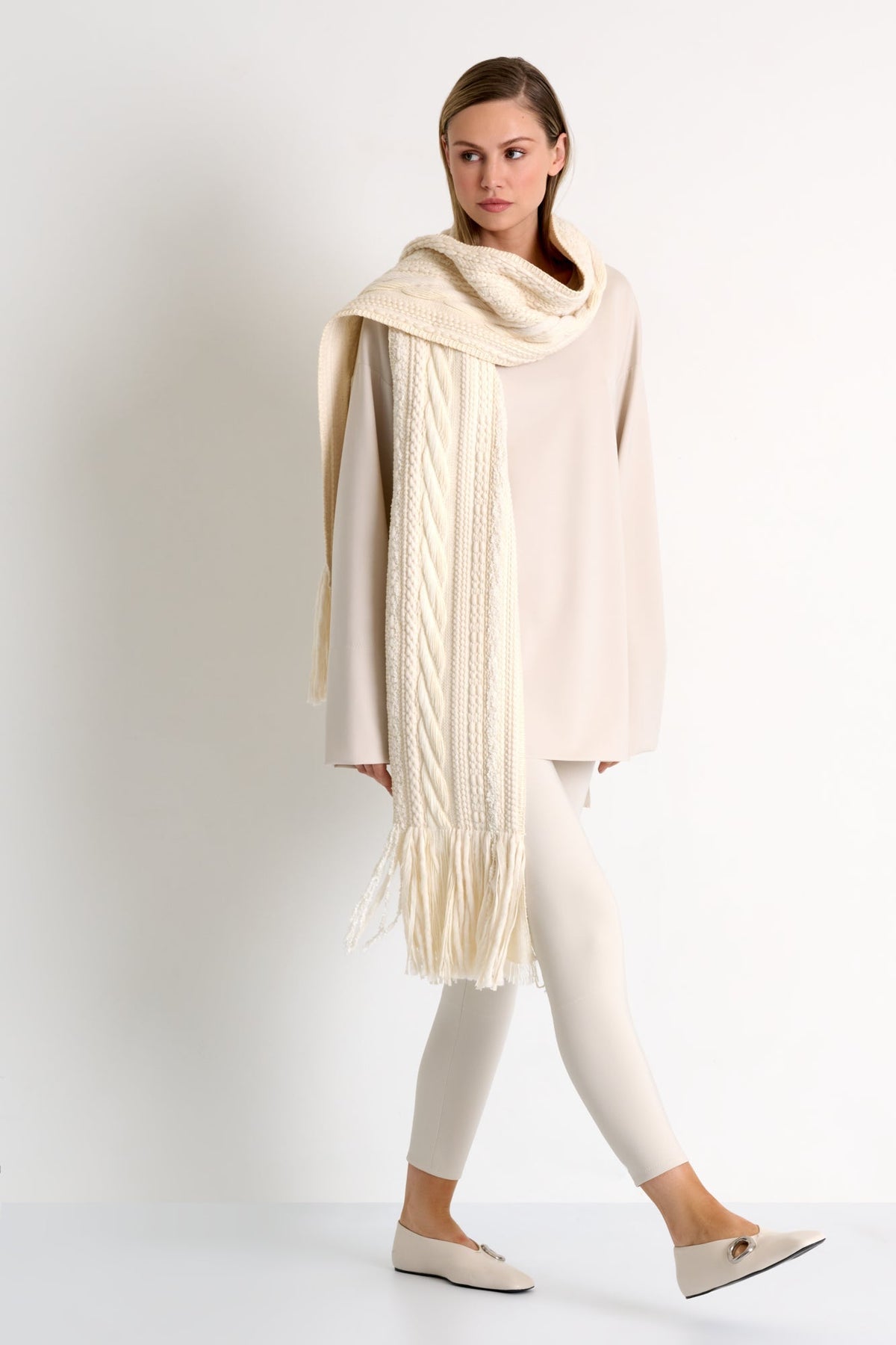 Beige Tailored Pants