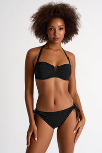 Black Classic Bandeau Bikini Top -  Swimwear - Empress De Luxe