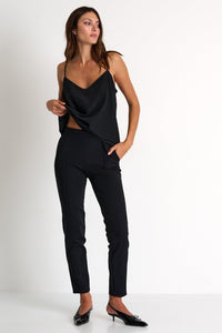 Black Tapered Pants -  Pants - Empress De Luxe
