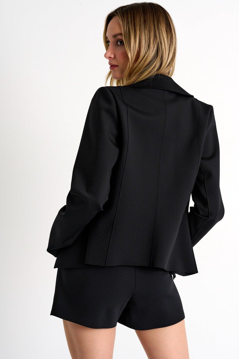 Caviar Black Classic Fitted Blazer -  Blazer - Empress De Luxe