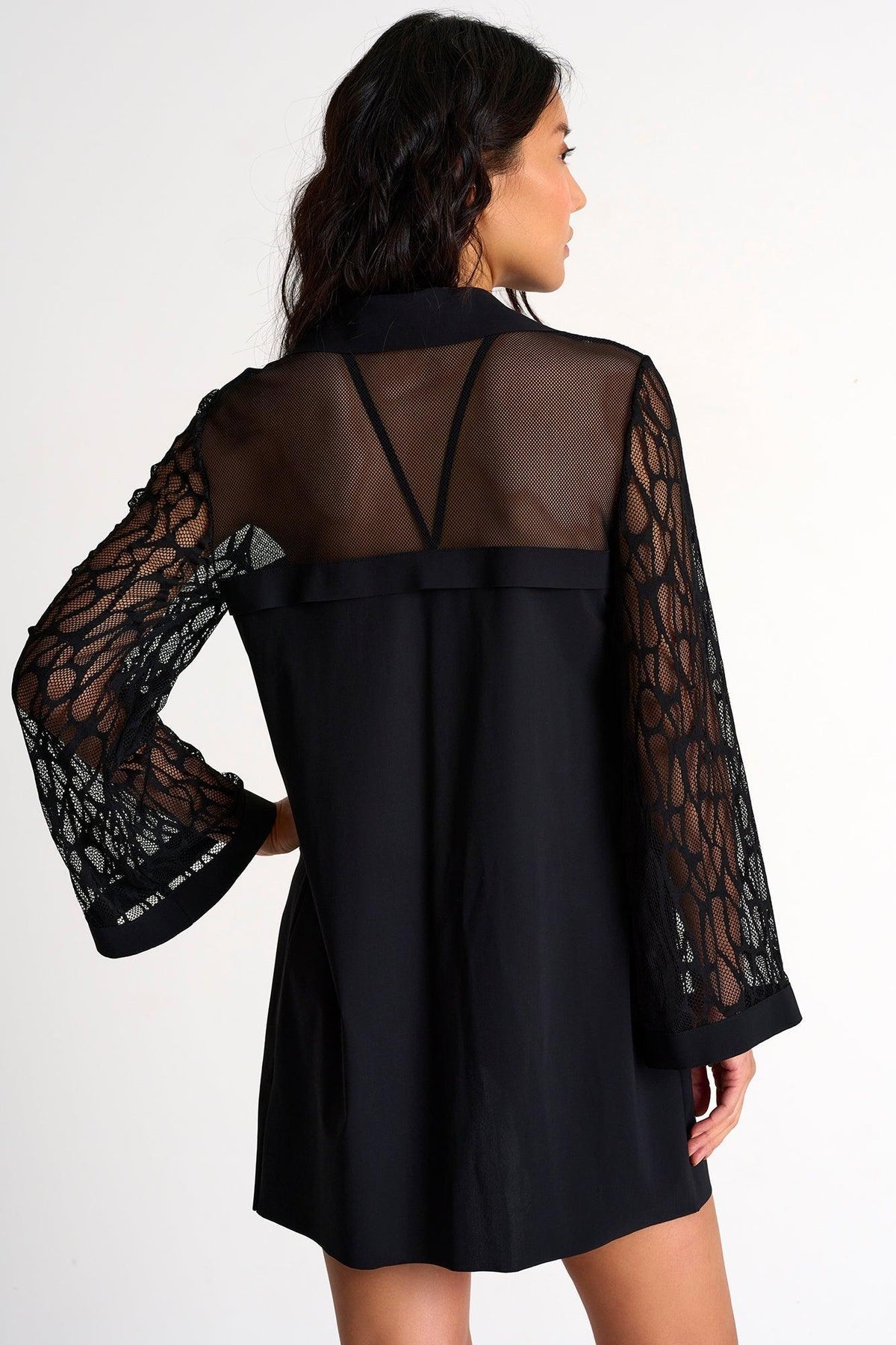 Caviar Black Elegant Blouse -  Swimwear - Empress De Luxe