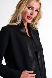 Caviar Black Sparkling Kimono Blazer -  Blazer - Empress De Luxe