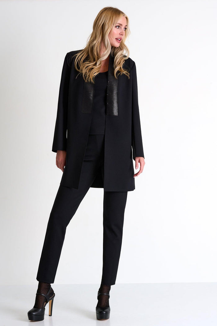Caviar Black Sparkling Kimono Blazer -  Blazer - Empress De Luxe