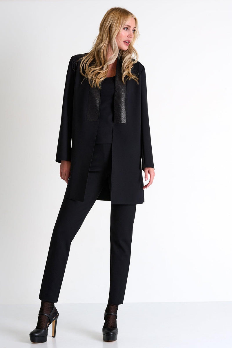 Caviar Black Sparkling Kimono Blazer -  Blazer - Empress De Luxe