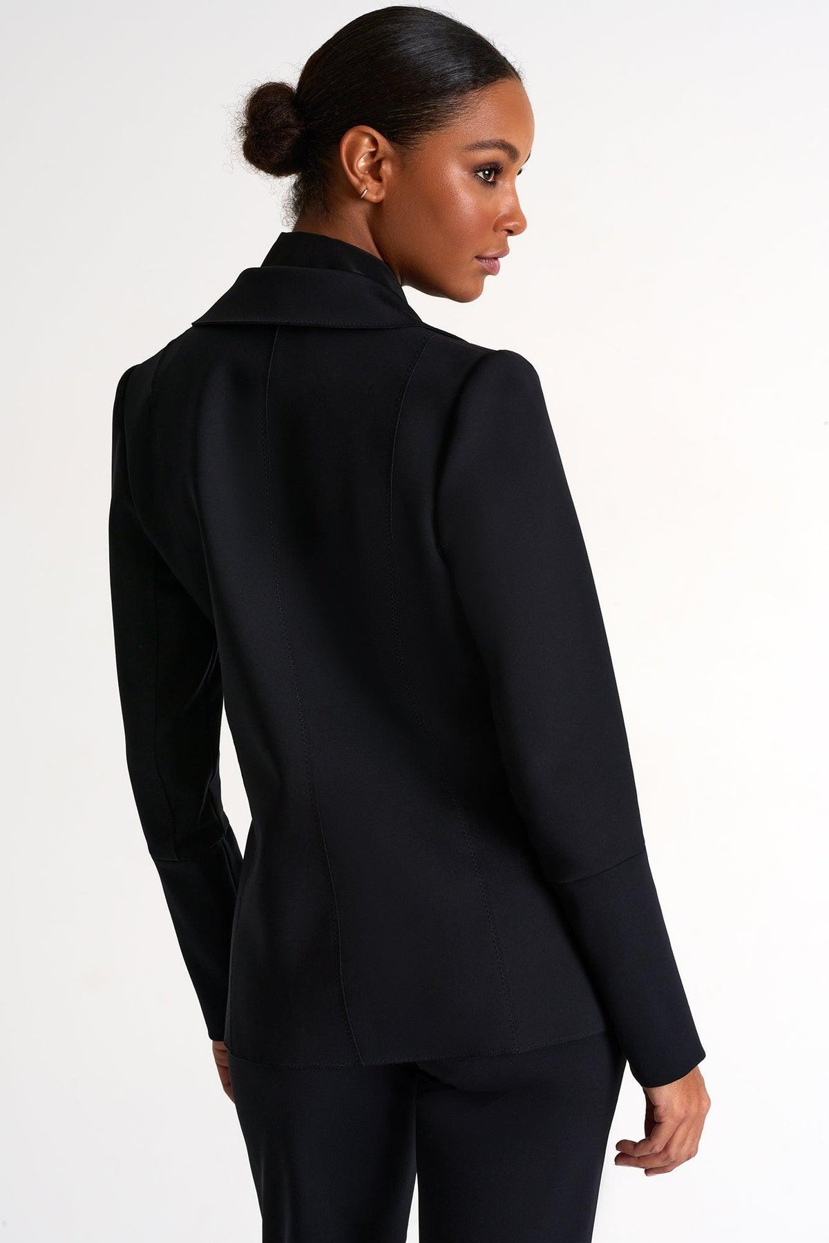 Caviar Black Structured Blazer -  Jacket - Empress De Luxe