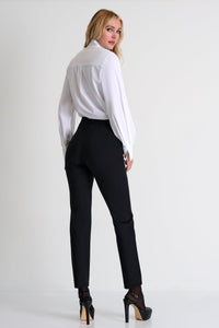 Caviar Black Tapered Pants -  Bottoms - Empress De Luxe