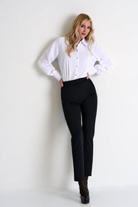 Caviar Black Tapered Pants -  Bottoms - Empress De Luxe