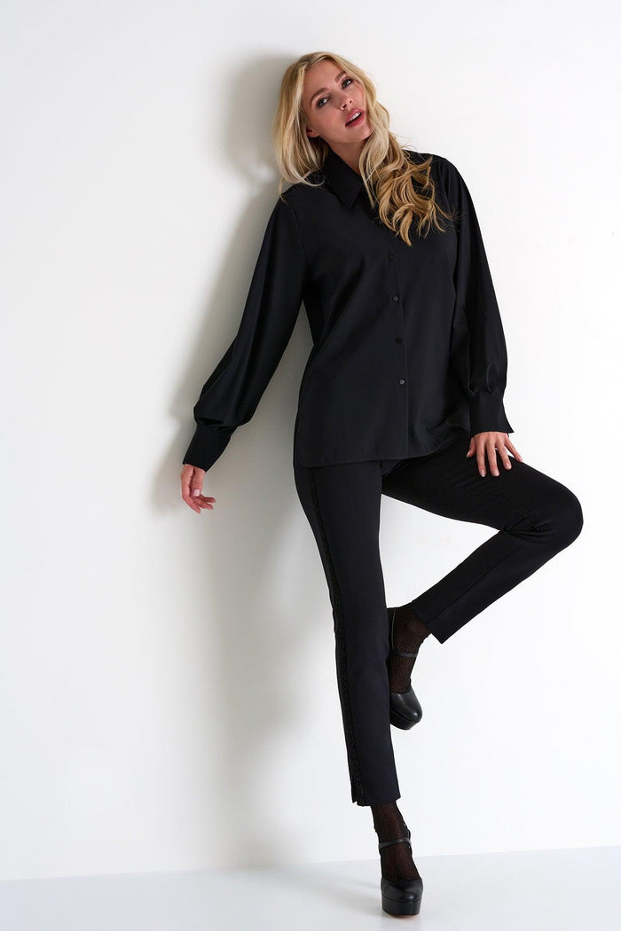 Caviar Black Textured Details Legging -  Leggings - Empress De Luxe