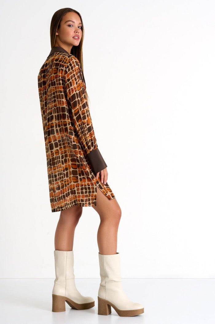Charlene Flared Sleeve Dress -  Dresses - Empress De Luxe