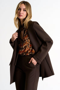Chocolate Brown Blazer -  Blazer - Empress De Luxe