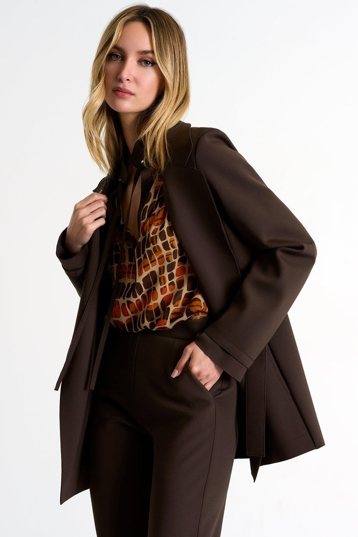 Chocolate Brown Blazer -  Blazer - Empress De Luxe