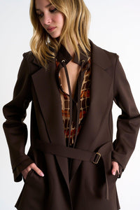 Chocolate Brown Blazer -  Blazer - Empress De Luxe