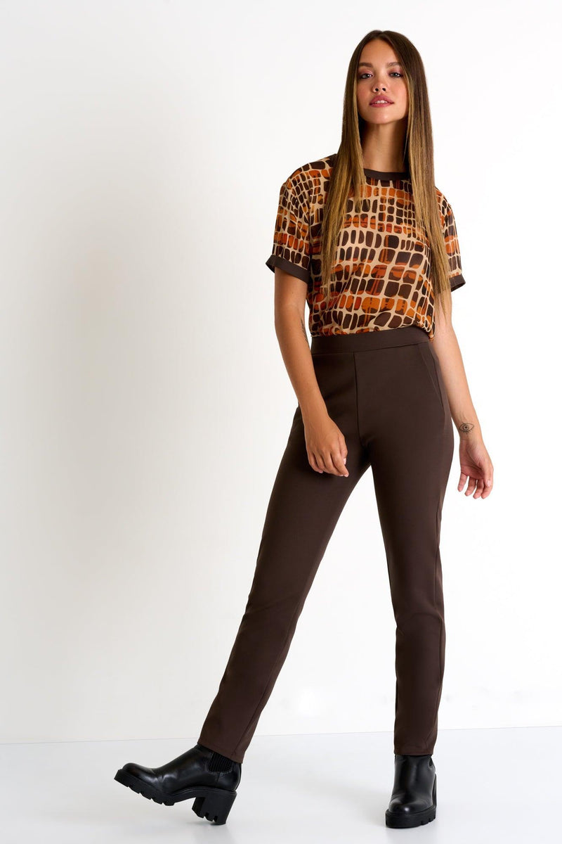 Chocolate Brown Pants -  Pants - Empress De Luxe