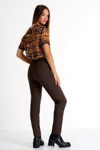 Chocolate Brown Pants -  Pants - Empress De Luxe