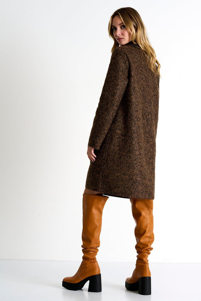 Chocolate Brown Wool Vest -  Vest - Empress De Luxe