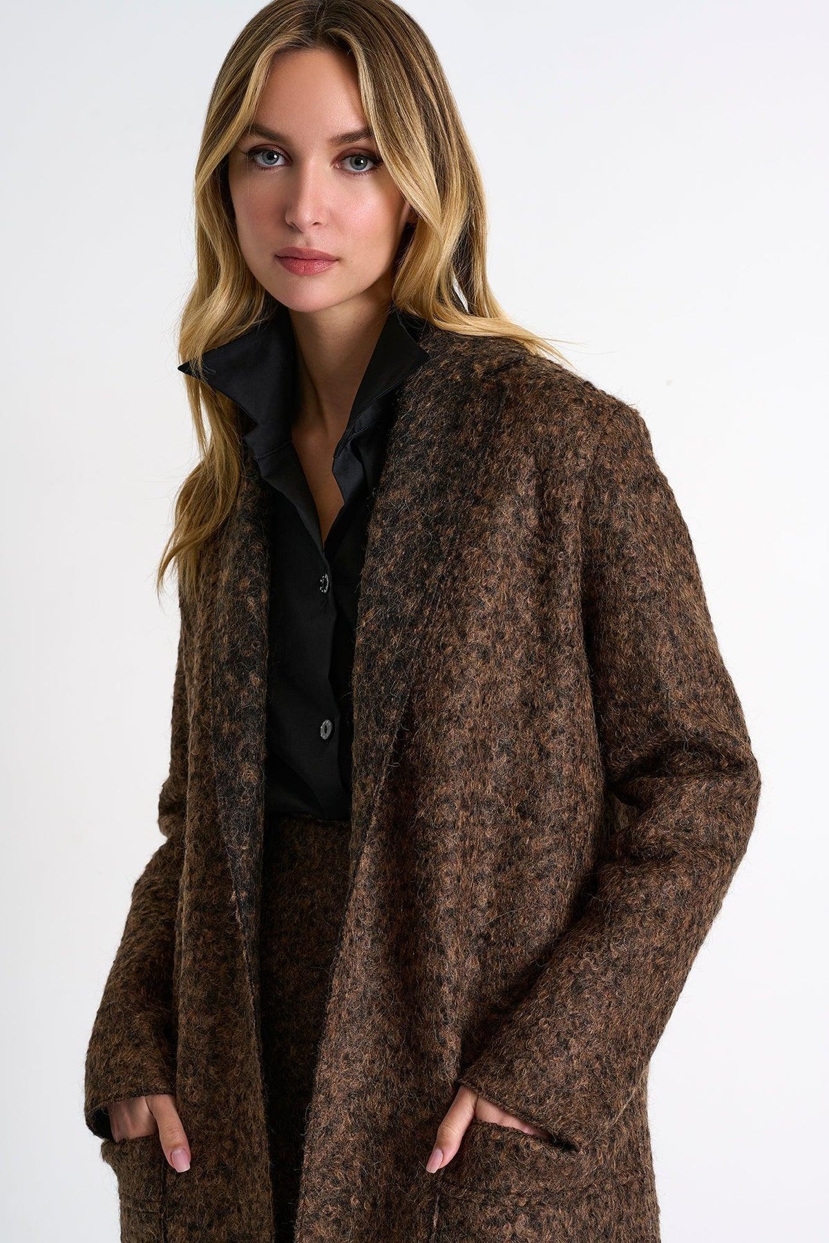 Chocolate Brown Wool Vest -  Vest - Empress De Luxe