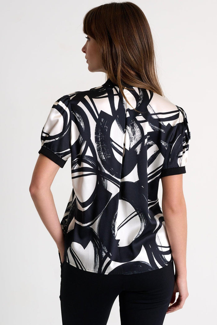 Luna Silk Blouse With Balloon Sleeves -  Tops - Empress De Luxe
