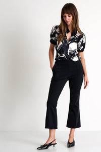 Luna Silk Blouse With Balloon Sleeves -  Tops - Empress De Luxe