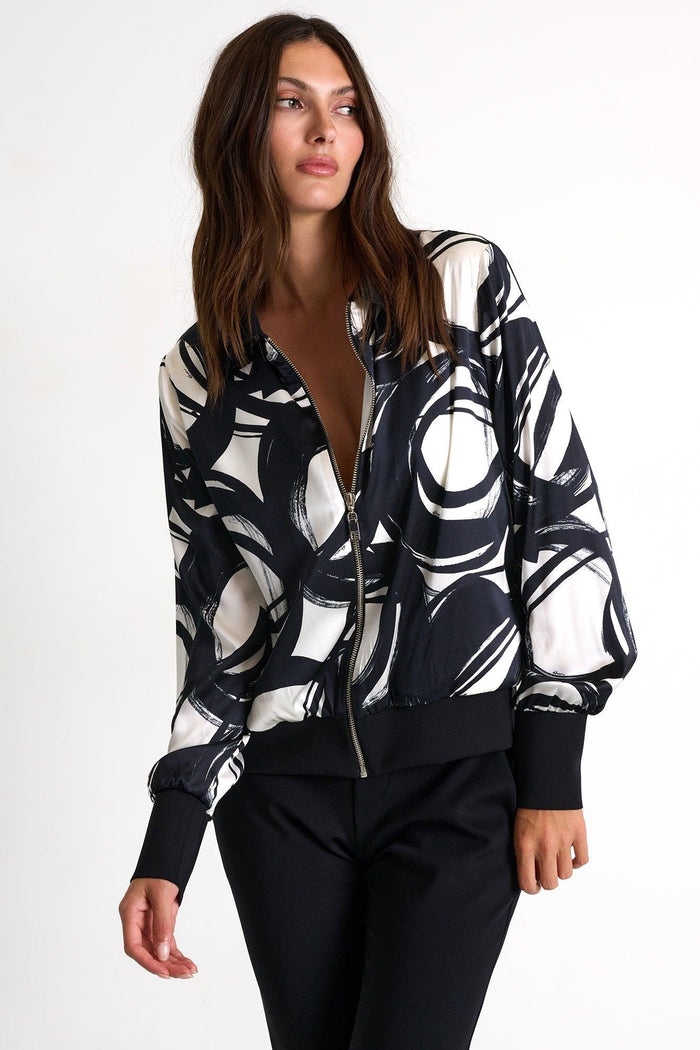 Luna Silk Bomber Jacket -  Jacket - Empress De Luxe