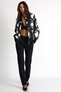 Luna Silk Bomber Jacket -  Jacket - Empress De Luxe