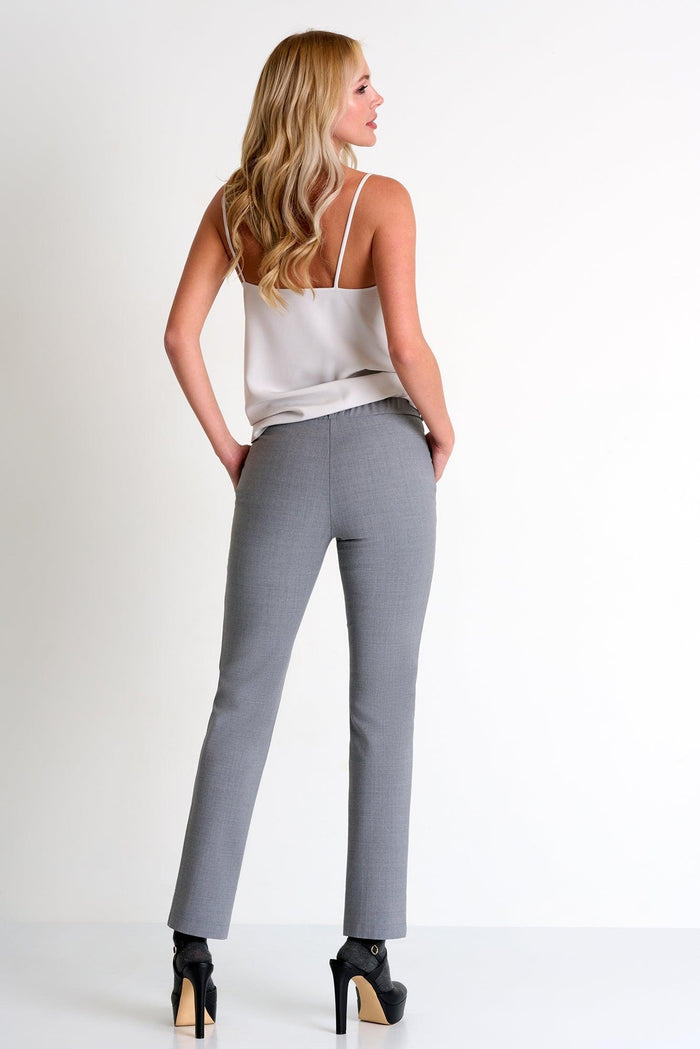 Silver Gray Contemporary Pants -  Pants - Empress De Luxe
